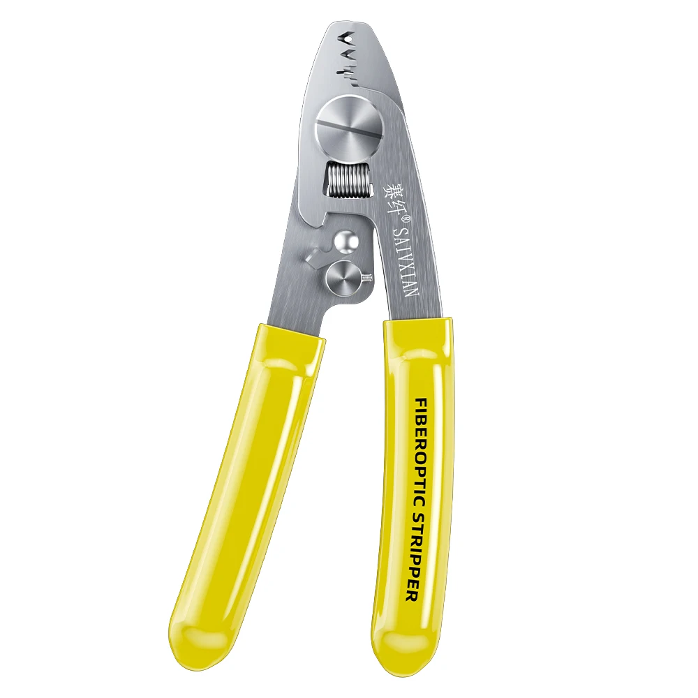 YTH CFS-3 DIY Grade Stainless Steel Fiber Optic Stripper 3 Port Hole Tool with PVC Handle OEM Customizable Support
