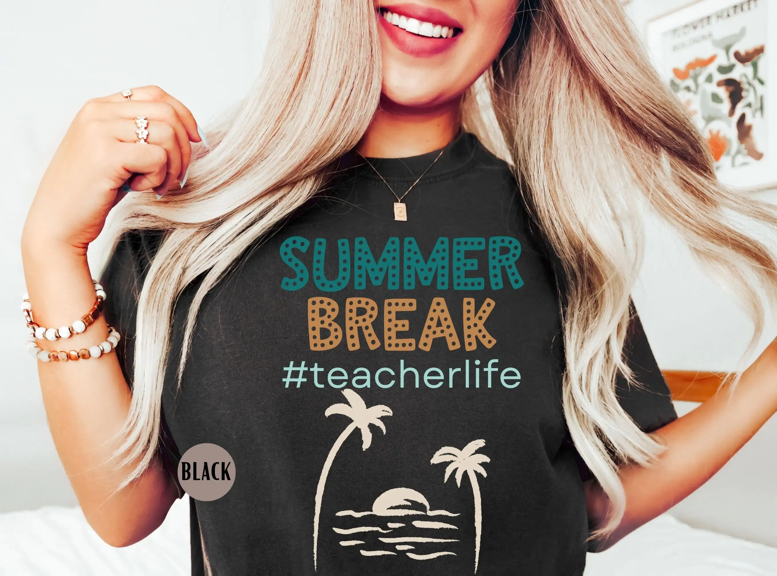 Teacher Summer Break T Shirt Prek Sped Second Grade Retro Life