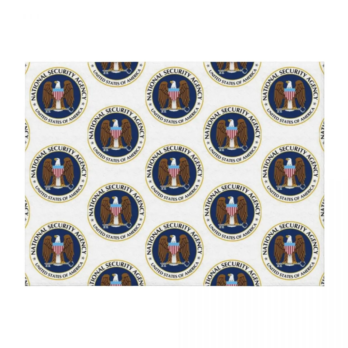 

National Security Agency Emblem Throw Blanket Thins funny gift Tourist Flannel Blankets