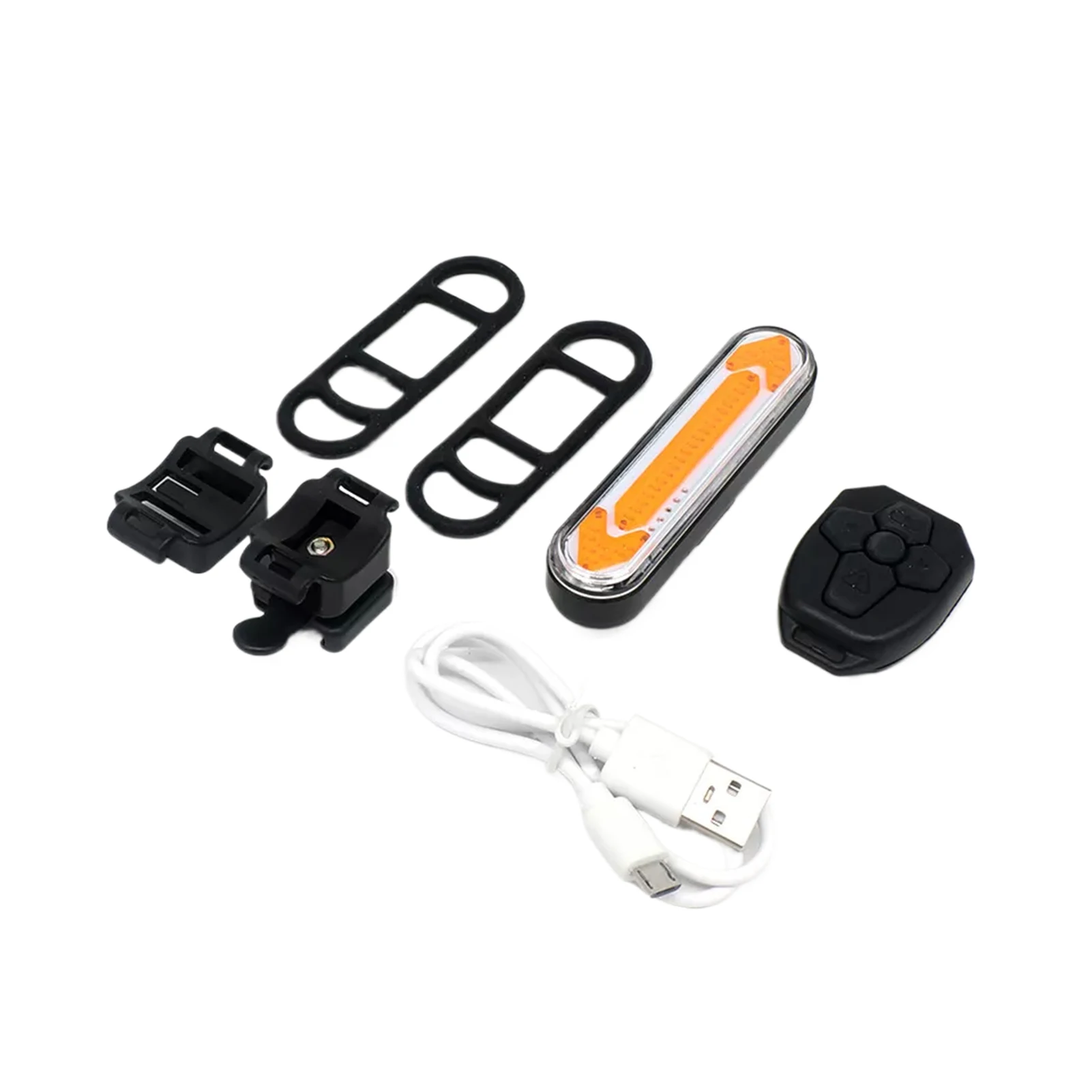 Turn Signal Mountain Bike Light With Auto Cut Off Feature Turn Right USB Rechargeable Bicycle Remote