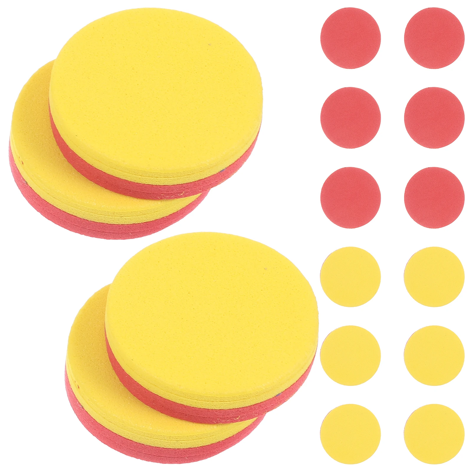 50pcs Math Counters Kids Educational Toy Two-color EVA Discs Preschool Toddlers Number Cognitive Games Accessories Math