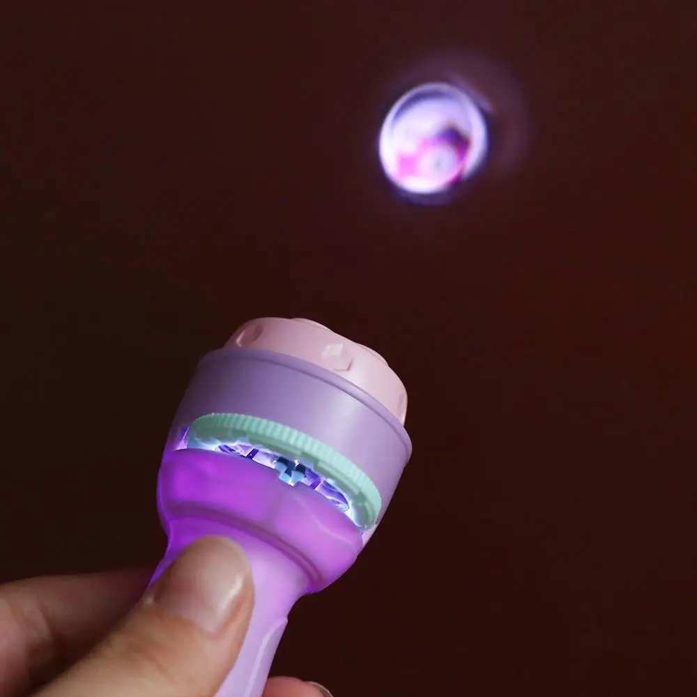 Lámpara Proyector para Bebés, Linterna Educativa Temprana, Proyección de Dibujos Animados, 48 Patrones, Entrenamiento de Pensamiento Lógico