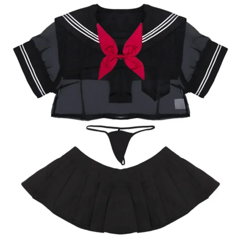 Women's Sexy Outfit White Nurse Uniform Maid Dress Roleplay Costumes Girls Sexy Lingerie Lace Nursing Dress with Thong Skirt image 5