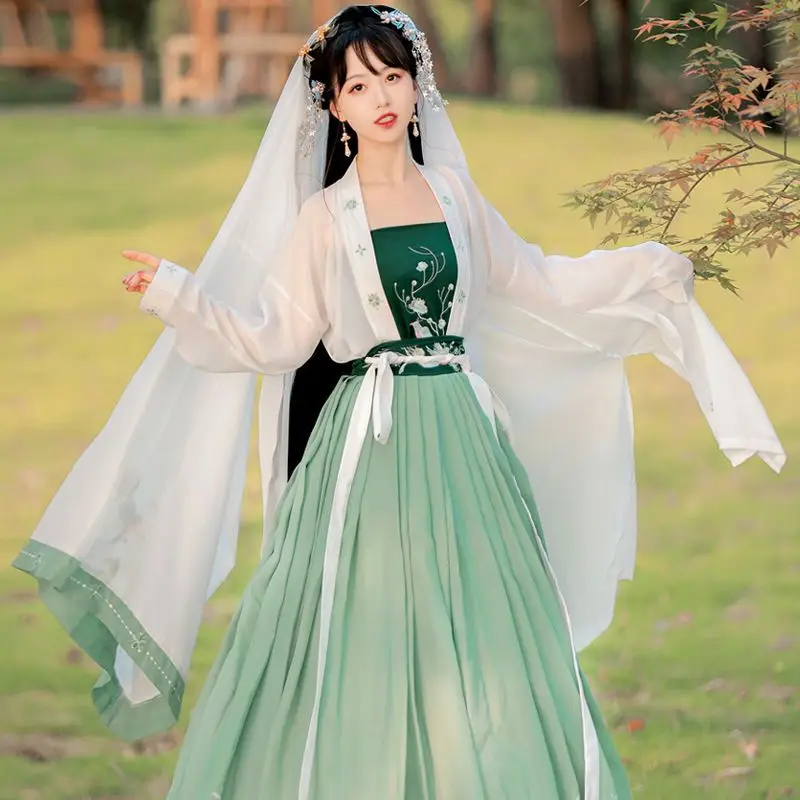 

New Hanfu dress Female ancient Chinese song Dynasty cosplay traditional elegant fairy dance Hanfu dress set