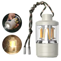 Multifunctional Stepless Dimming Vintage Tent Lamp 3000-5500K COB Camping Light Rechargeable Outdoor Emergency Portable Lanterns