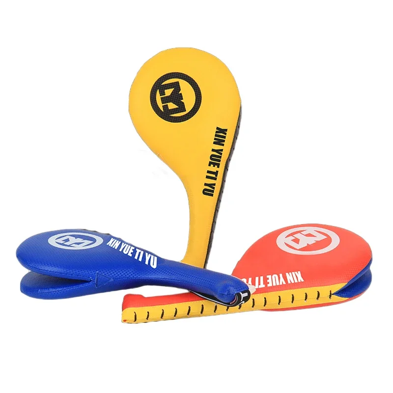 Kid Adults Taekwondo PU Rebound Sponge Durable Double Kick Pad Target Training Practise Leather Hitting Target SafetyEquipment