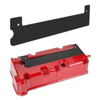 BEVINSEE para K20 K24 serie K cubierta de bujía inserto de fibra de carbono para Honda Civic Accord CRV para Acura