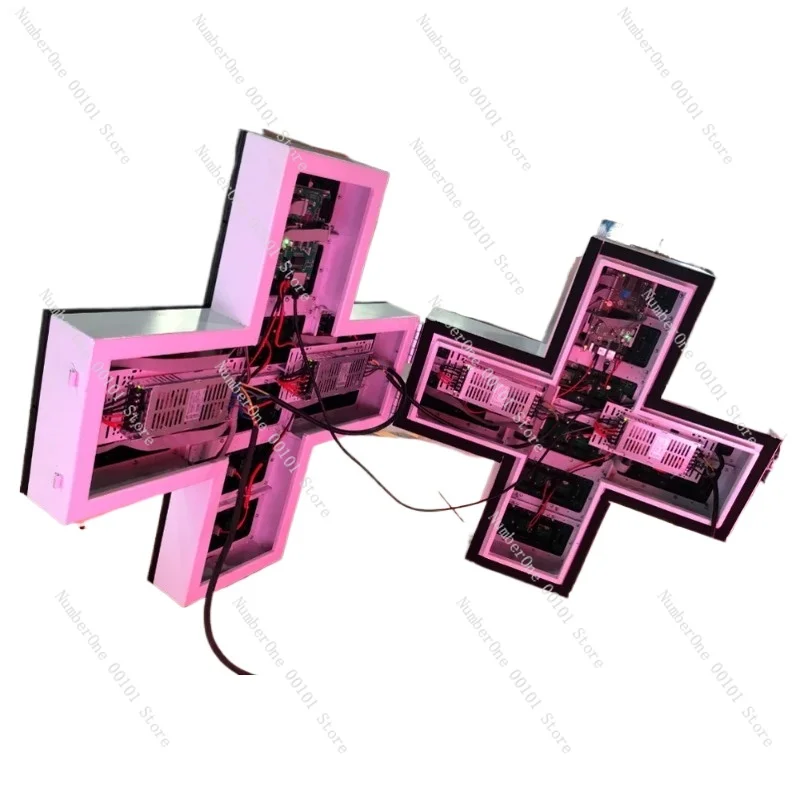 

Pharmacy Sign Customized Cross Led Display Screen Full Color P5 Pharmacy Cross Outdoor Led Screen