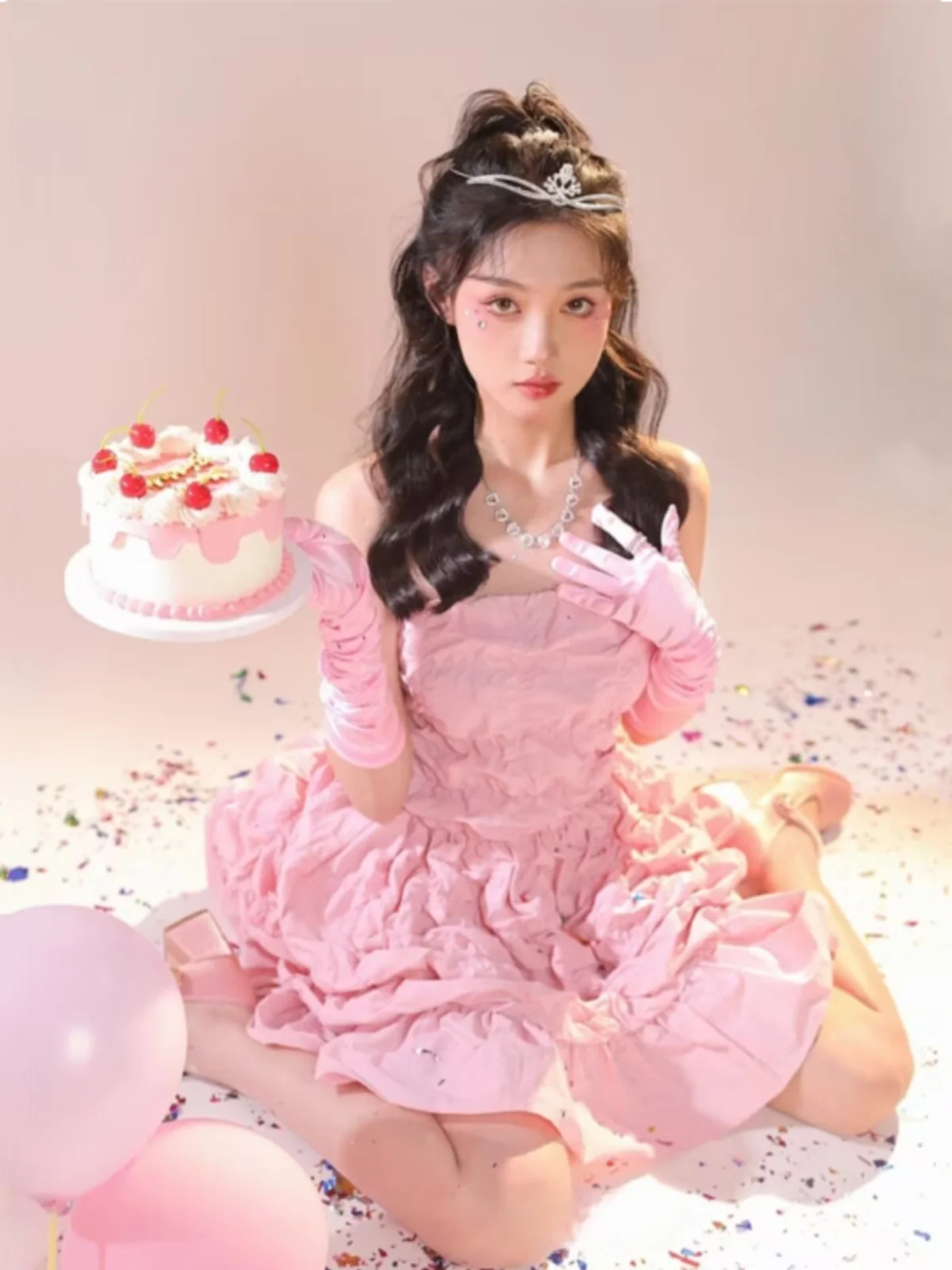 

Новинка: Плиссированное платье в корейском стиле для фотосессий в студии, тематическое для дня рождения, для девочек, для создания атмосферы, для художественных фотосессий.