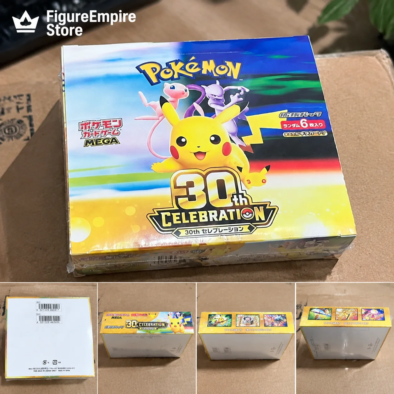 New TCG Japanese 30th Celebration M6A Booster Pack Eevee Hanging Box Collectible Trading Card Game Sealed Gift For fans