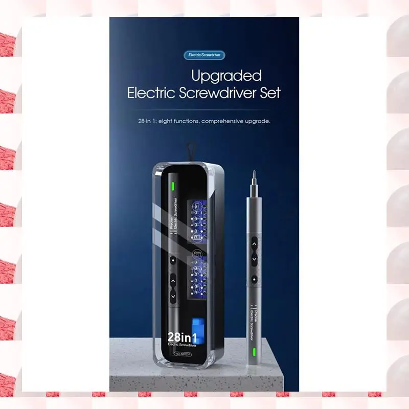 

28 In 1 Electric Screwdriver Precision Set Power Tool Kit Rechargeable Wireless Cordless Bit For Xiaomi Mobile Phone Durable