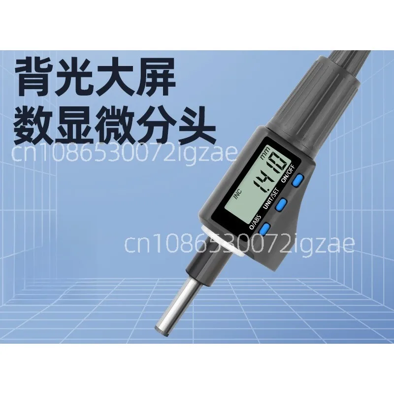 

Digital Differential Head Micrometer 0-25mm Spiral Micrometer Flat Round Head Instrument 0.001 High Precision Micrometer Head