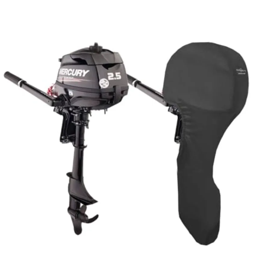 

Custom Fit Full Covers for Mercury Outboard Engine 2.5HP 3.5HP 4STR 1CYL 85CC 2007 to 2024 Models with 15Inch Leg Length Enhanc