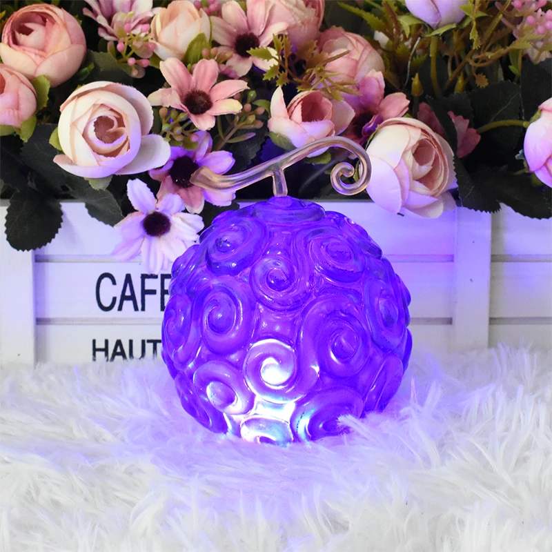 ONE PIECE Devil Fruit Anime Figure Toys Gum-Gum Flame-Flame Op-Op Dark-Dark Demon Fruit Action Luminous Model Collection Dolls