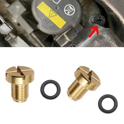 Durable Brass Coolant Expansion Screw Reliable Water Drainage Screw 17111712788 Replacement Suitable for E36 E39 E46