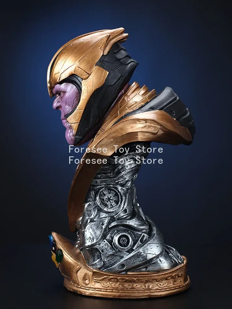 Nieuwe 39 cm De Avengers Thanos Grote Hars Buste Sculptuur Model Schurk Figuur Desktop Ornament Decoraties Beste Cadeau voor Kinderen