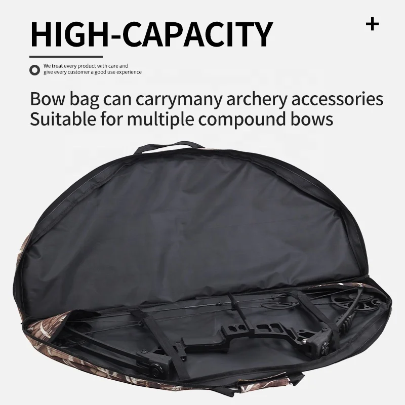Archery Bow Bag Compound Bow and Arrow Case Soft Lightweight Hunting Practice Accessories Adjustable Shoulder Strap Carry Bag