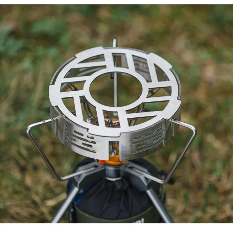 

Outdoor Stainless Steel Burner Windshield Camping Cassette Furnace Windshield Portable Heat Shield Three-claw Four-claw Furnace