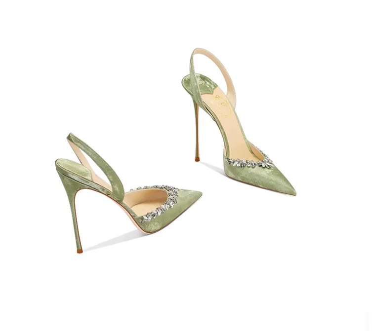 

Spring New Pointed, Slim and High-Heeled Shoes for Women Paired With Cheongsam