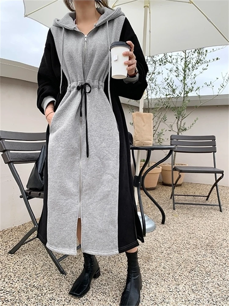 Winter Women\'S Dress 2021 Bodycon Sweater Women Dress Long Sleeve  Knitted Dresses Maxi Vintage Oversize Dresses Knitting Fall