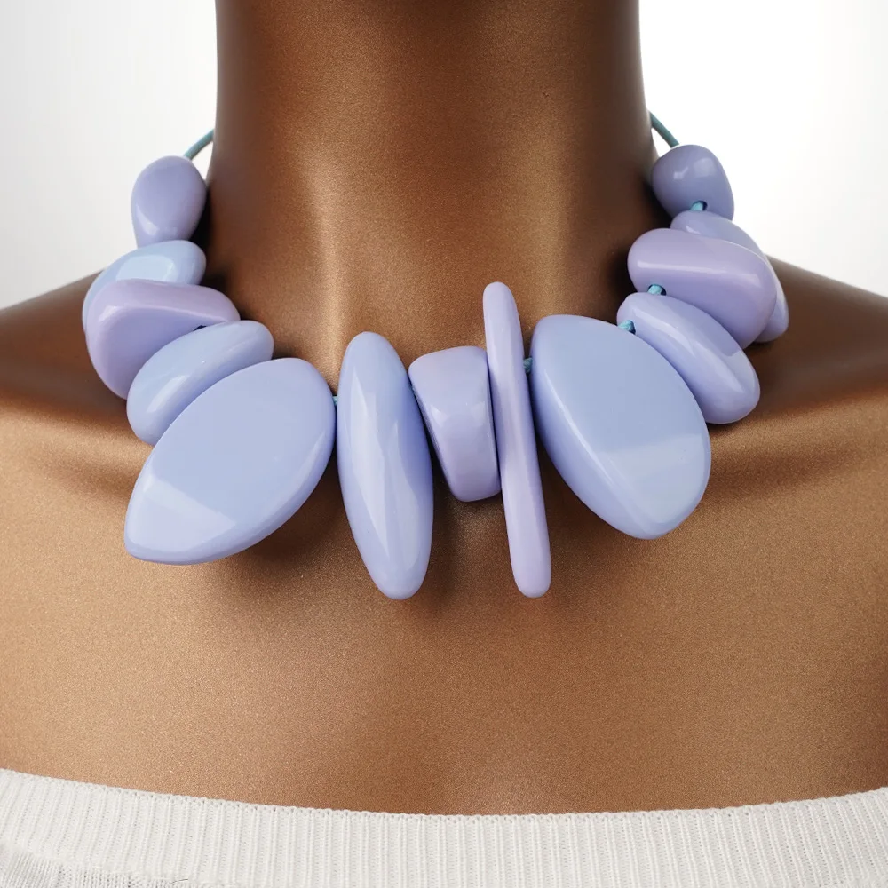 

Heavy Craft Necklace European And American Exaggerated Choker Fashion Advanced Design Multiple Colors For Any Occasion