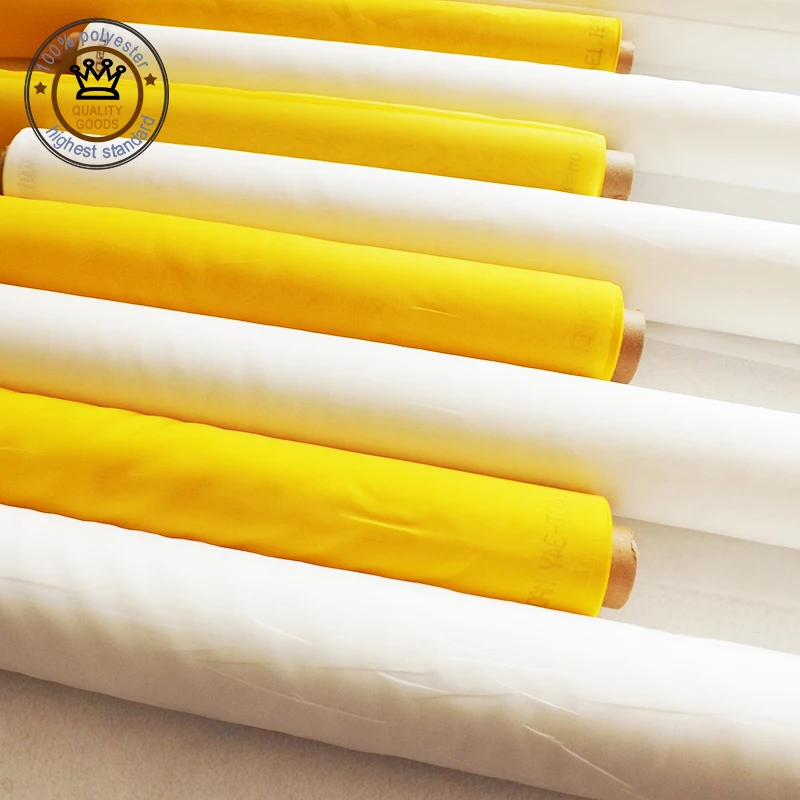 

Free Shipping! High Tension 43T 64um 320CM 50M Mesh Count for Screen Printing White Color