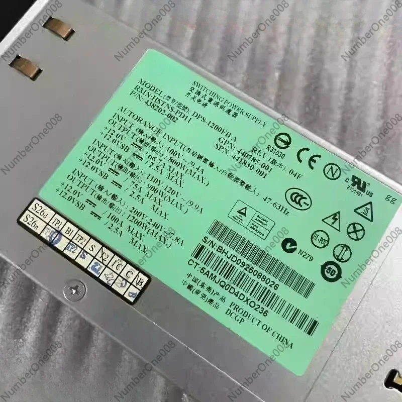 DL580G5 Server Power Supply DPS-1200FB A 438202-002 1200W Power Supply 90% New