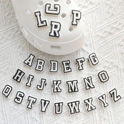 26Pcs Alphabet Letter Series Shoe Charms For Shoe DIY Decoration Premium Quality Popular Charms Accessories Bubble Slides