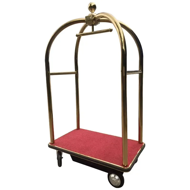 Electric Hotel Trolley Stainless Steel 300kg Capacity Quiet Ergonomic Service Cart For Luxury Housekeeping Modern Eco