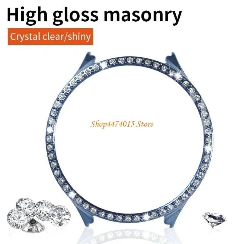 K1AA Watch Single Row Diamond للحالة المقاومة للماء حماية مصد إطار الإسكان المقاوم للصدمات للقذيفة لـ Galaxy-WATC