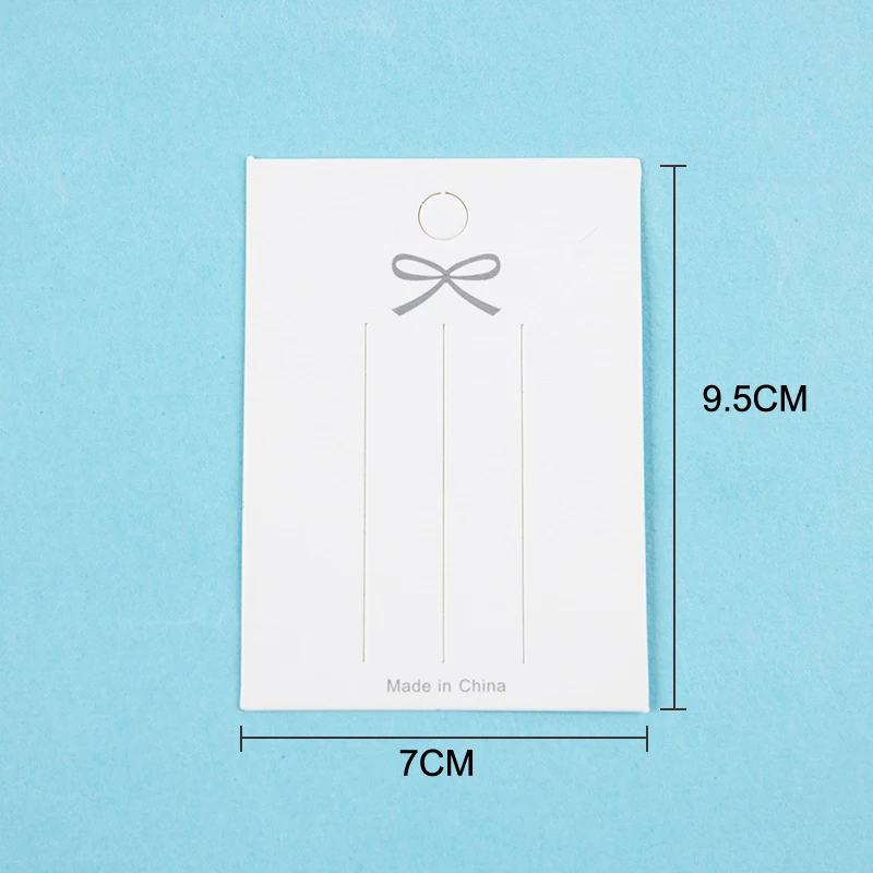 White Paper Card Hair Accessories Card DIY Handmade Hair Clip Hairband Jewelry Packaging Price Tag Card