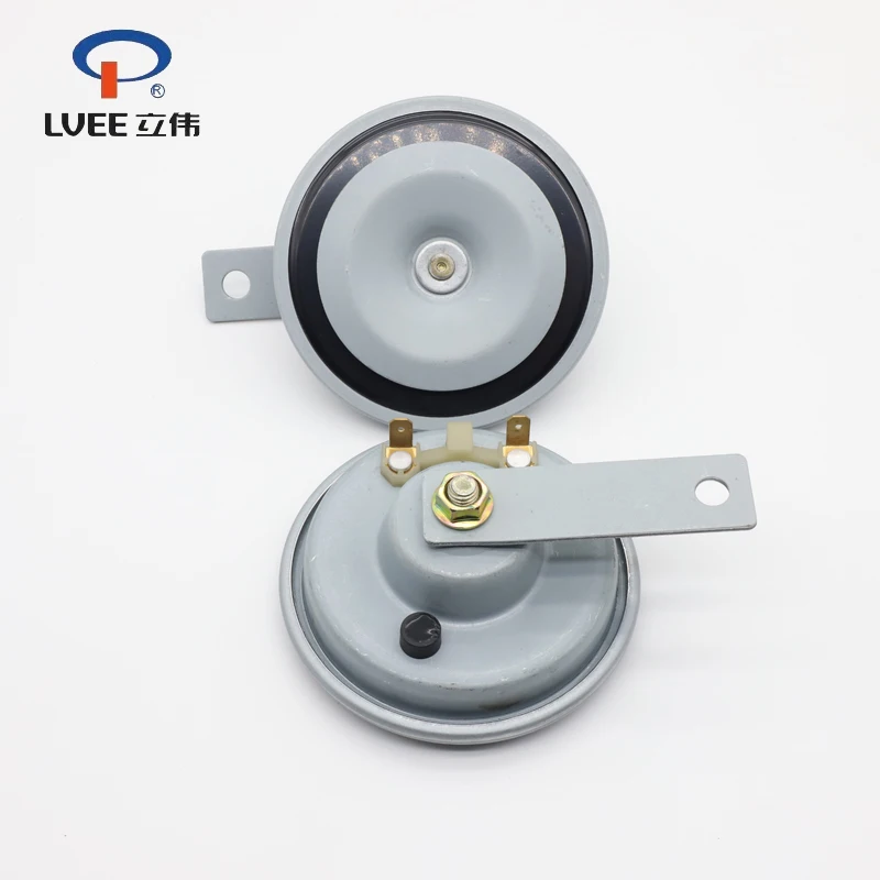 LVEE DL126L Universal Motorcycle Electric Horn kit 12V CAR Waterproof Round Loud Speakers for Scooter Moped Dirt Bike ATV