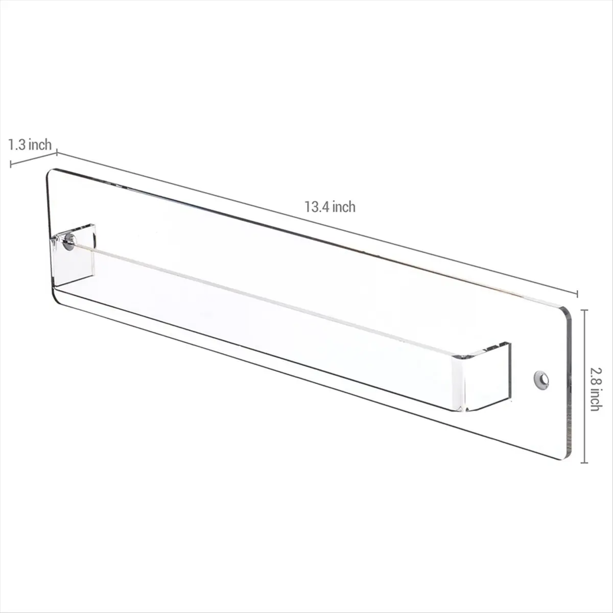 

AA05 Modern Wall Mounted Clear Acrylic Sunglasses Hanger Rack, Eyewear Display Rail Holder for Entryway Living Room Bedroom