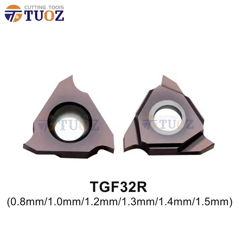 TGF32R Carbide Insert TGF32R080 TGF32R100 TGF32R110 TGF32R120 TGF32R130 TGF32R140 TGF32R150 CNC Triangle Slotting Tool 0.8-1.5mm