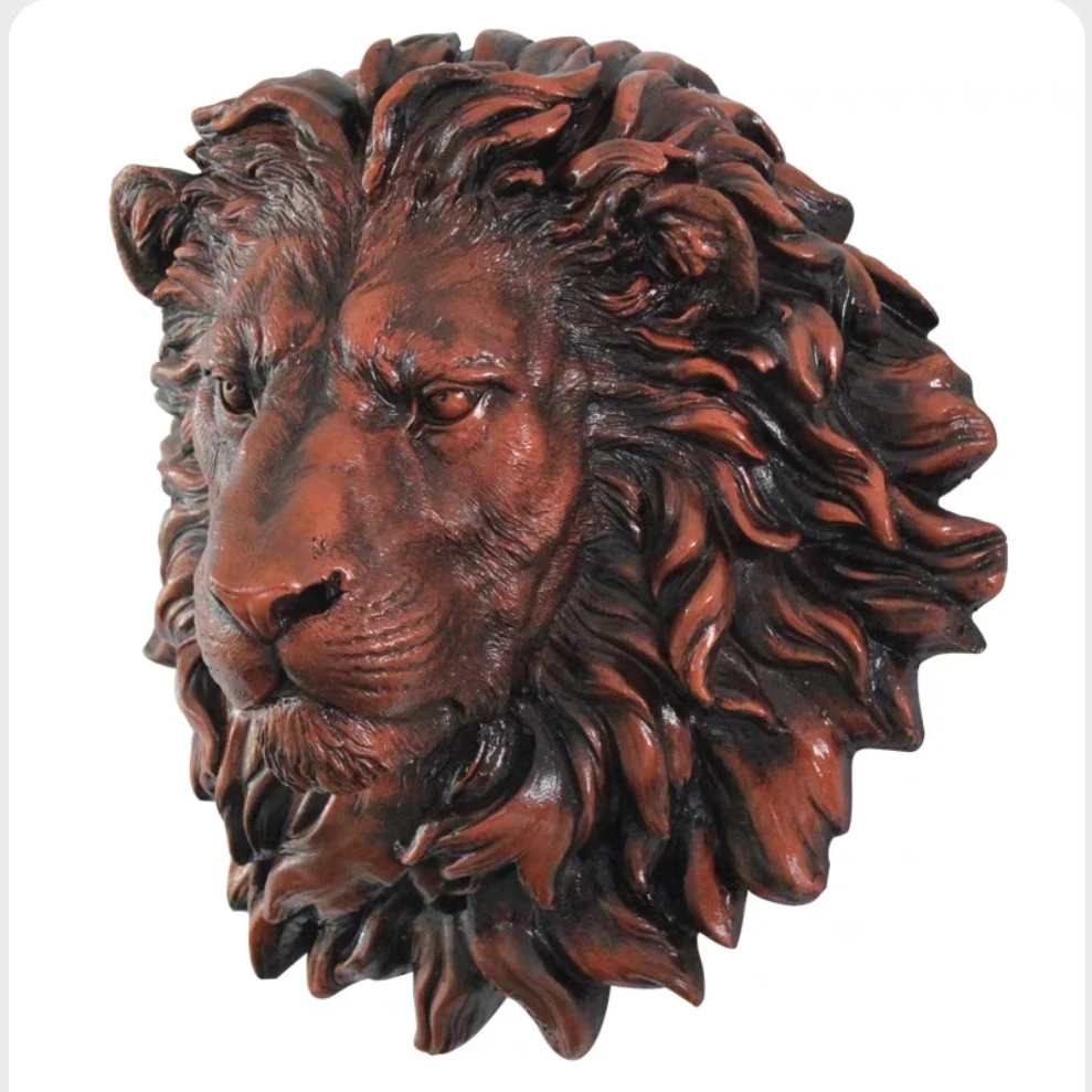 Modern relief animal mold lion head mold wall decoration wall decoration decoration entrance living room club bar exterior mold