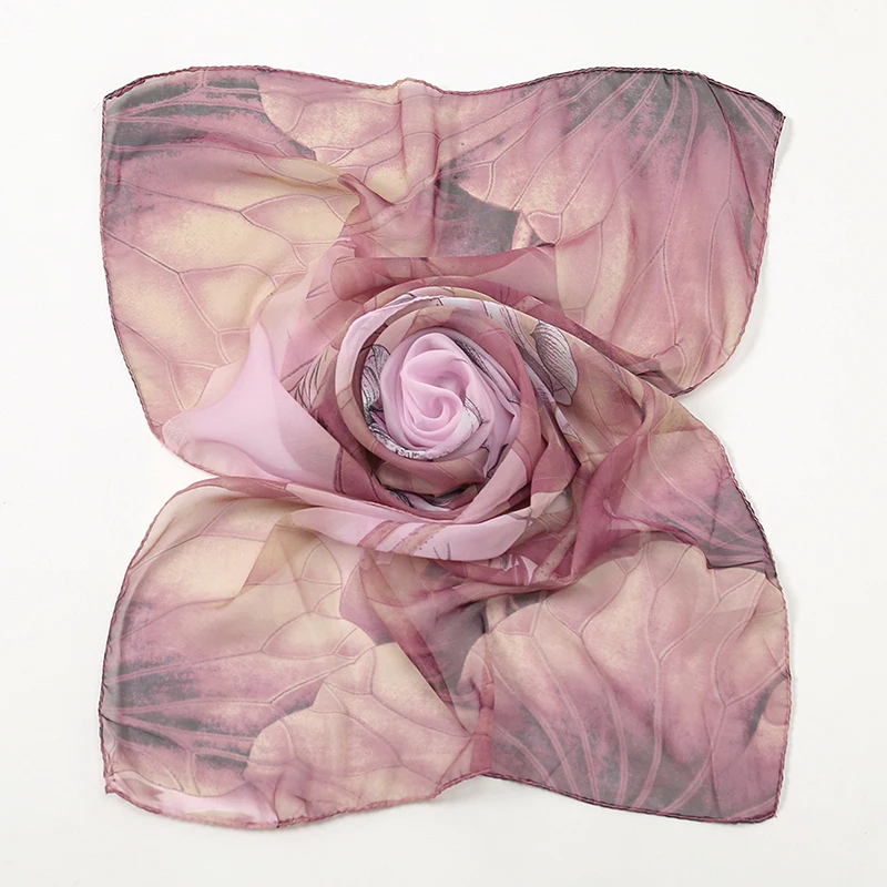 Chiffon Gradient Floral Printed Hijab Summer Newest Hijab Scarf Women Thin Sunscreen Beach All-Match Shawl Hijab 150*50cm