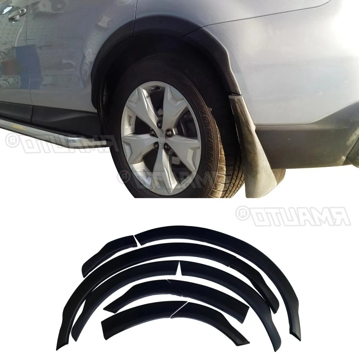 

For Subaru Forester 2013-2018 Car Wheel Trims Heel Arch Flare Accessories Wheel Eyebrow Fender Trims Body Kit