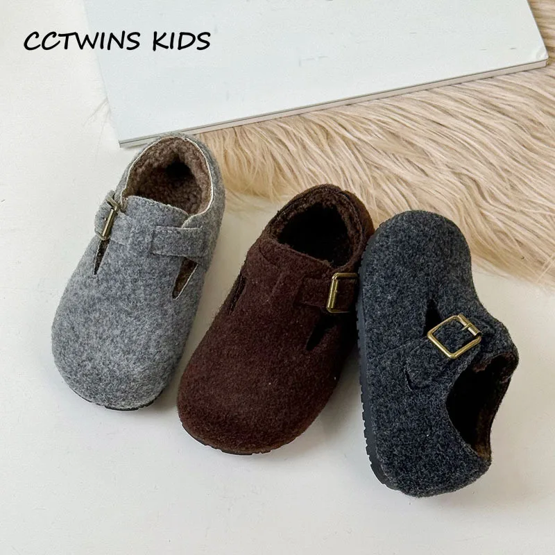 

Kids Shoes Winter Toddler Girls Fashion Brand Casual Warm Fur Flat Baby Boys Loafers Moccasin Children Outdoor Slip on Soft Sole