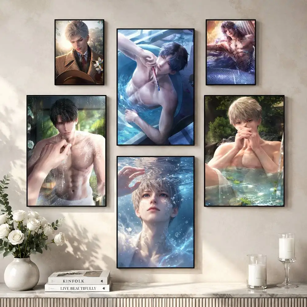 Valko Love Deepspace Poster Versatile HD Waterproof Wall Art Self-Adhesive Decor for Any Space Ideal Gift