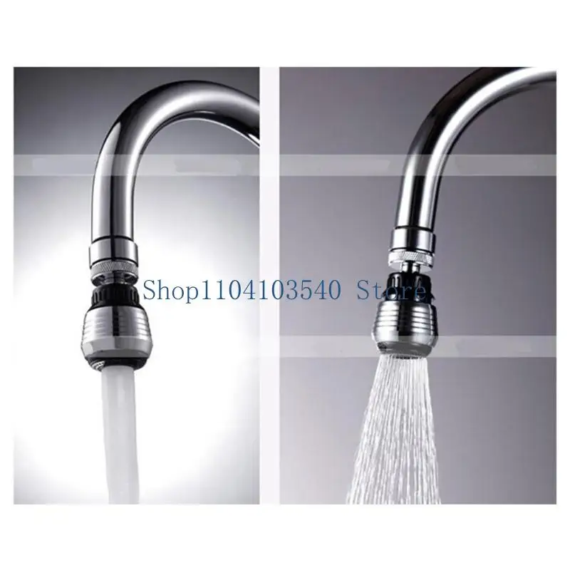 02DC Sink Water Tap Flow Restrictor Kitchen and Bathroom Faucet Nozzle Aerators Water Saving Filter 360-Degree Splash-proof