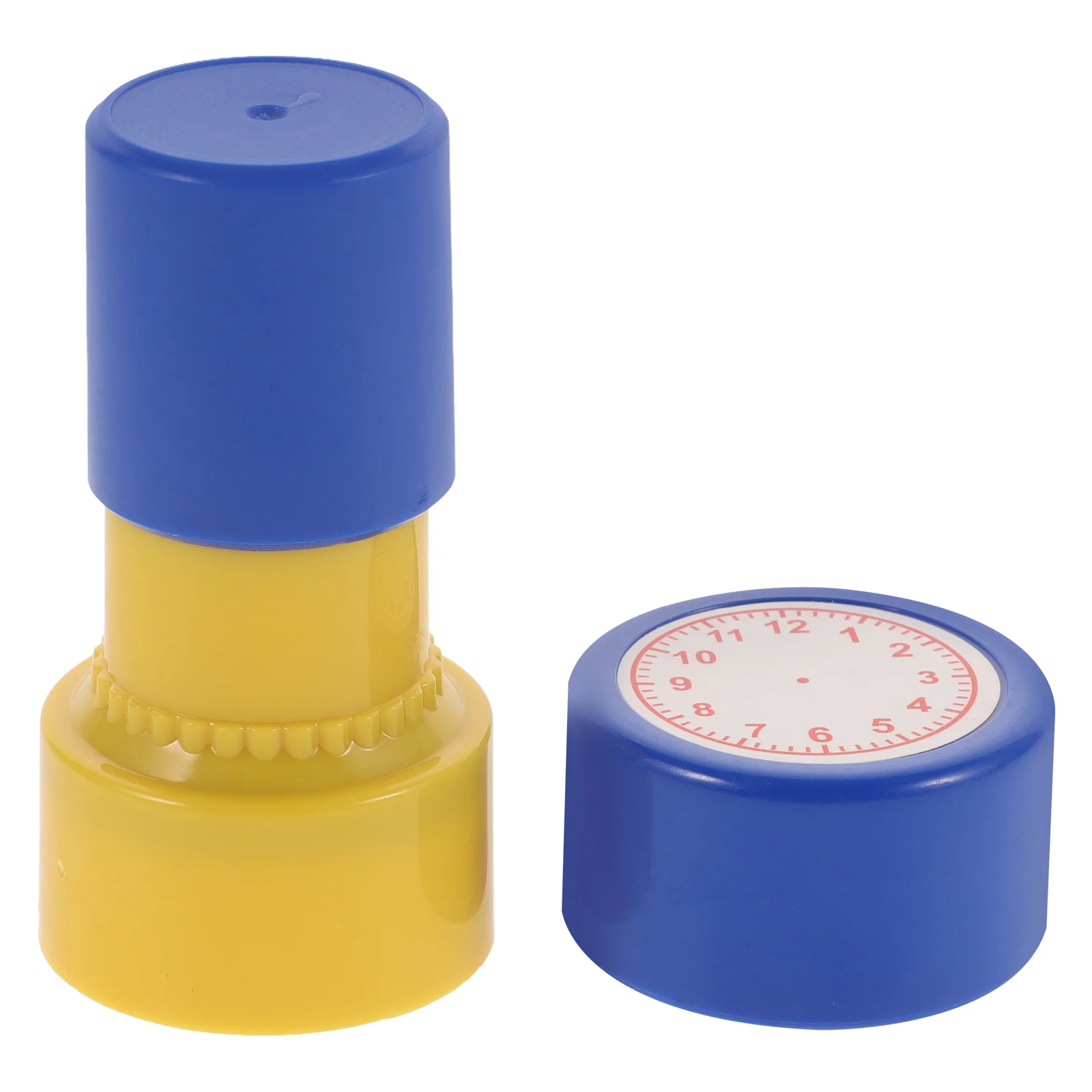 Dial Timetable Stamp Student Self-Ink Stamper Plastic Machine Stamps for Classroom