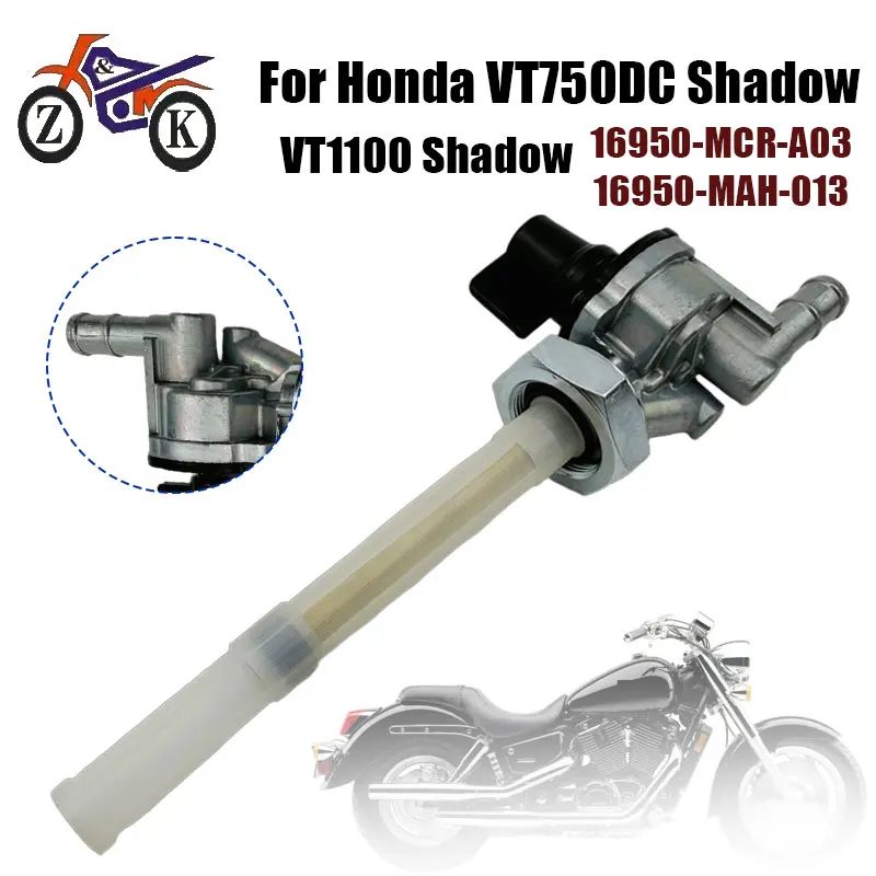 Motorcycle Fuel Petcock Valve For Honda VT1100 Shadow Spirit ACE Aero  VT750C VT750DC Fuel Tank Switch Replacement 16950-MAH-023