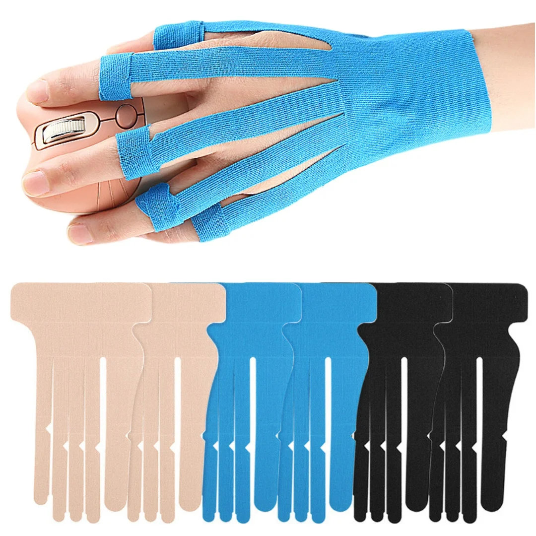 Elastic Pre-cut Kinesiology Tape E-sports Mouse Finger Muscle Tape Sports Fixation Bandage Joint Wrist Fixation Support Tape