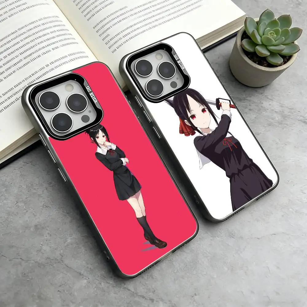 

Kaguya-sama Phone Case For iPhone 17,16,15,14,13,12,11 Plus,Pro Max,XS,Colorful Silver Black Cover