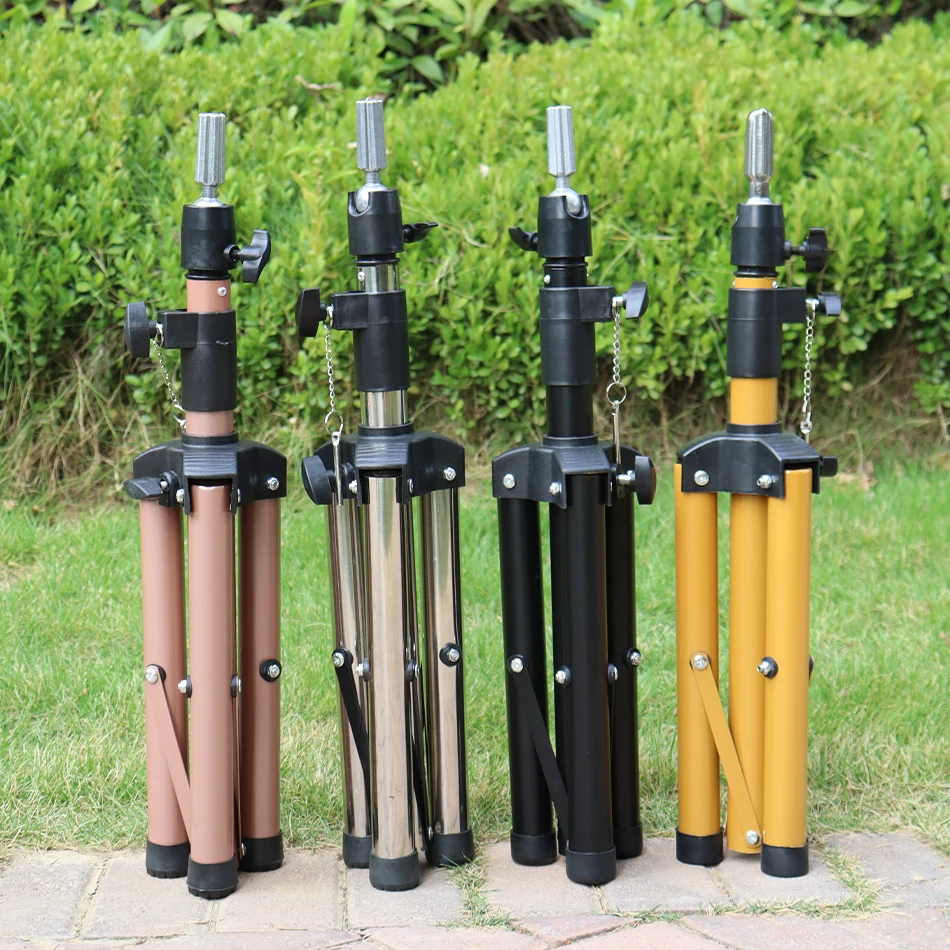 

Wig Stand Tripod Adjustable Mannequin Head Stand Metal Wig Head Stand For Canvas Head Wig Tripod Stand For Wig Making