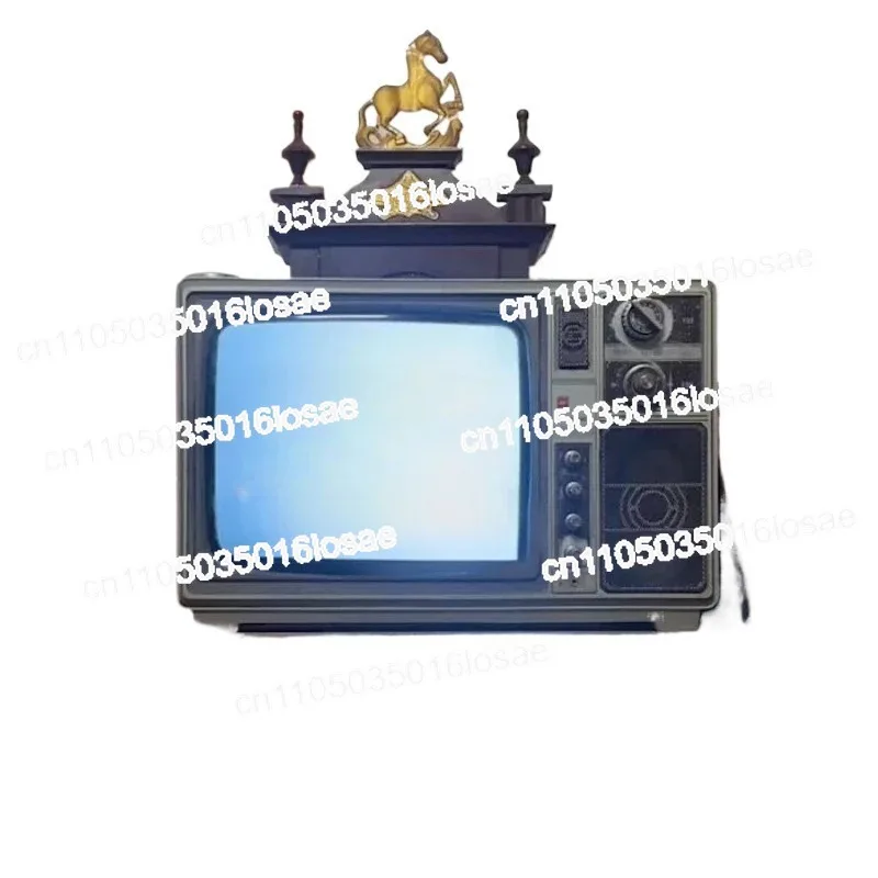 

Playable Black and White TV Vintage Black and White TV Vintage 708090s Retro Nostalgic Ornament Decorative Props Antique