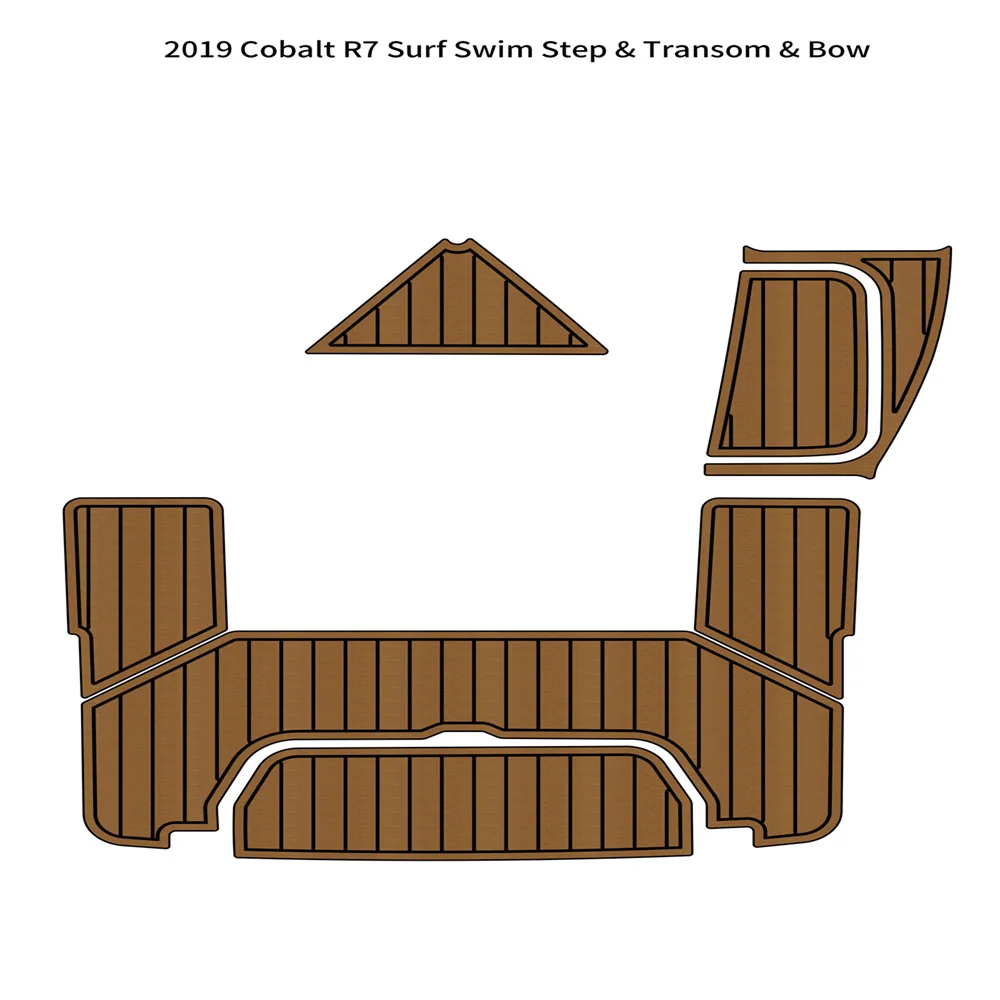 

2019 Cobalt R7 Surf Swim Platform Transom Bow Pad Boat EVA Teak Deck Floor Mat SeaDek MarineMat Gatorstep Style Self Adhesive