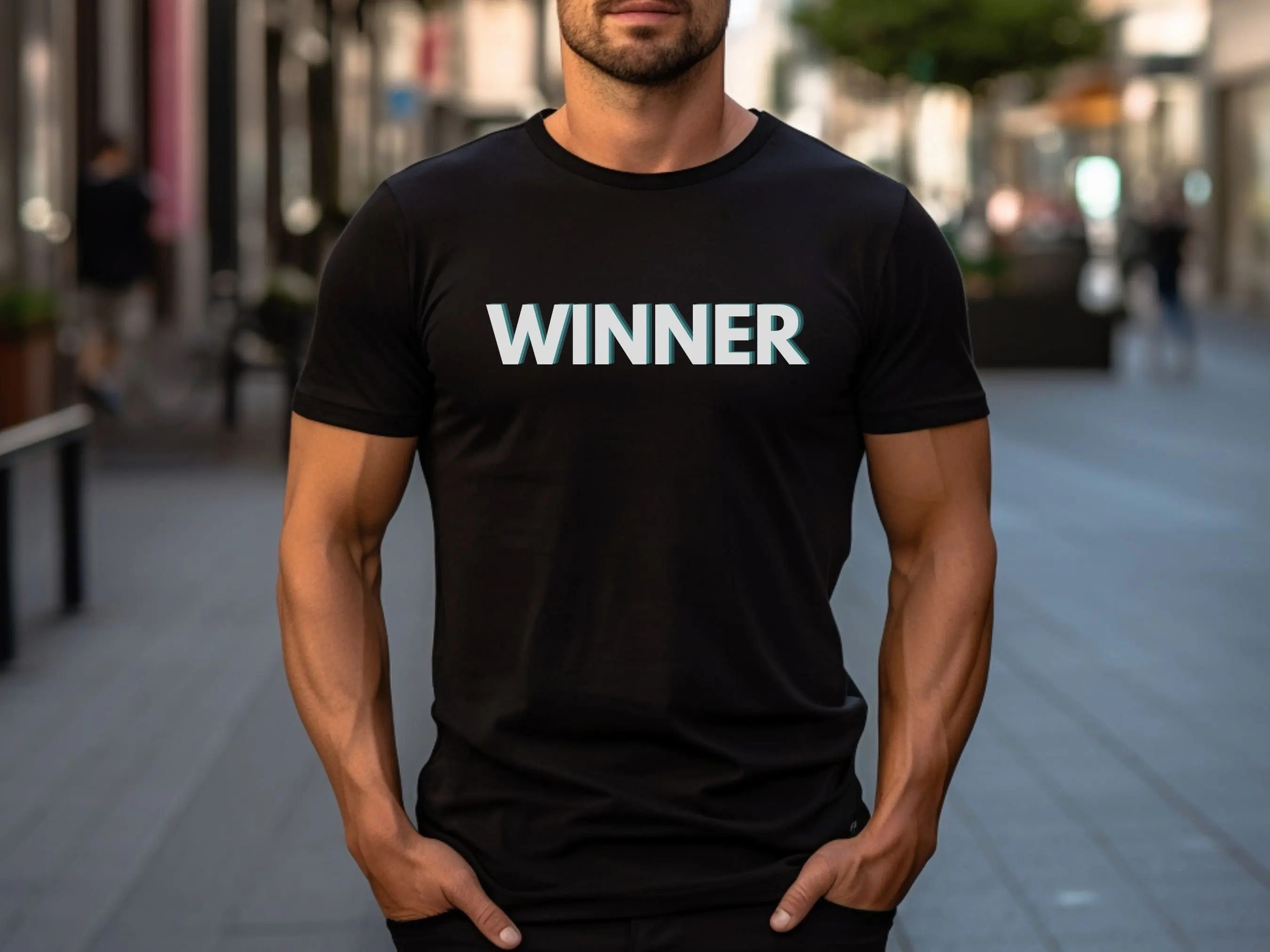 Winner T Shirt for Men Athletic Athletes Weightlifters BodyBuilders Gym Rats WorkouT or Women