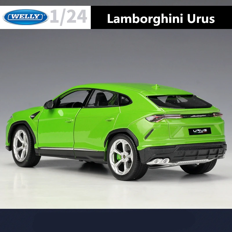 WELLY 1:24 Lamborghini Urus SUV Alloy Model Die casting Metal Toy Sports Car Model High Simulation Collection Childrens Toy Gift