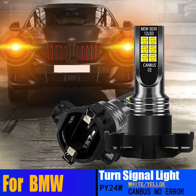 

2pcs Car Lamps Canbus Error Free Front indicator Turn Signal Lights LED Bulbs For BMW Z4 X5 X6 E71 E72 2007-2018 F15 F16 F86 E70